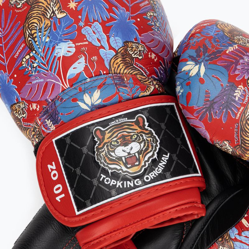 Top King Boxing Wild Tiger schwarz/rot Boxhandschuhe 4