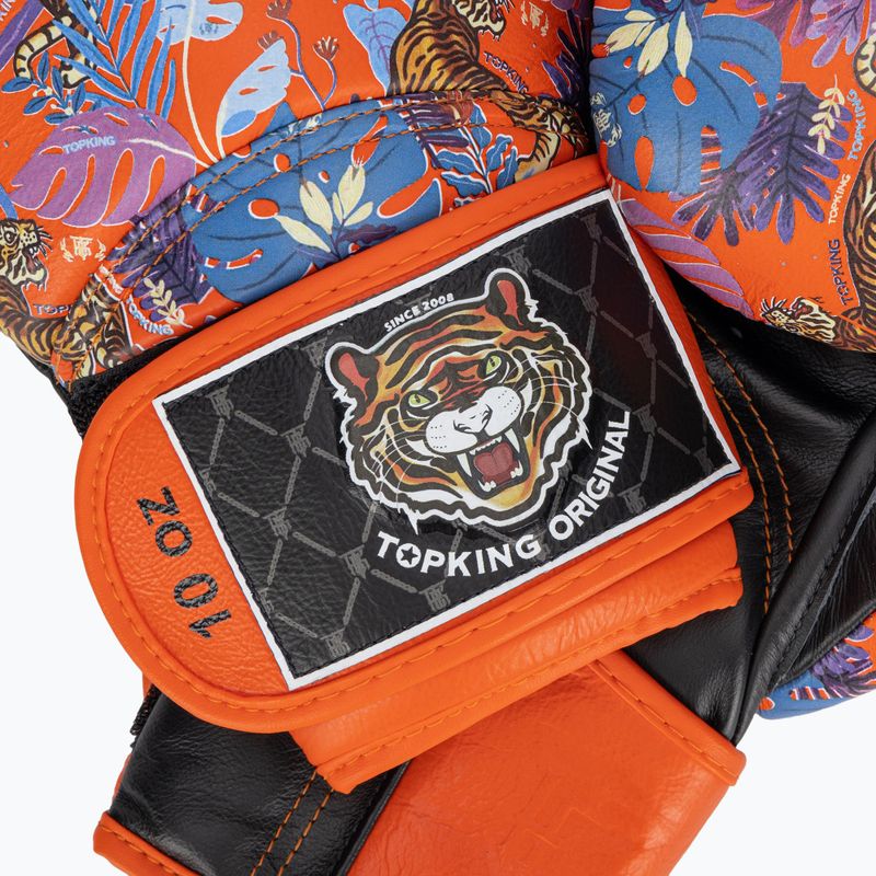 Top King Boxing Wild Tiger schwarz/orange Boxhandschuhe 4