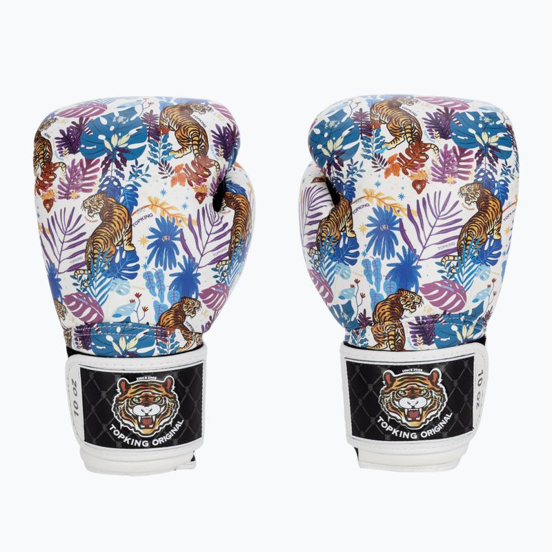 Top King Boxing Wild Tiger schwarz/weiße Boxhandschuhe