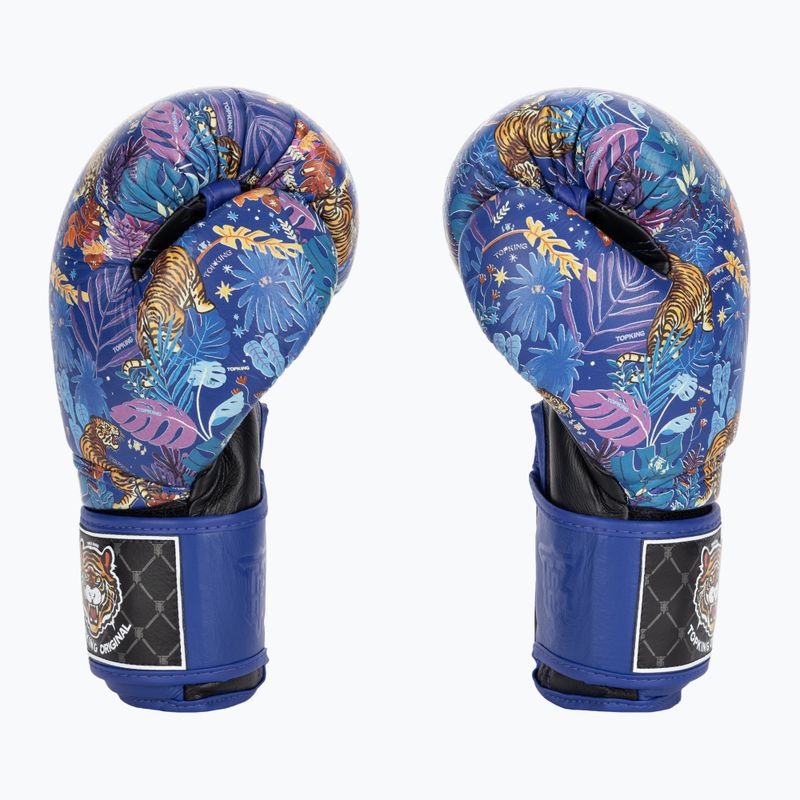 Top King Boxing Wild Tiger schwarz/blaue Boxhandschuhe 3