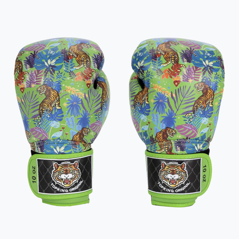 Top King Boxing Wild Tiger schwarz/grün Boxhandschuhe