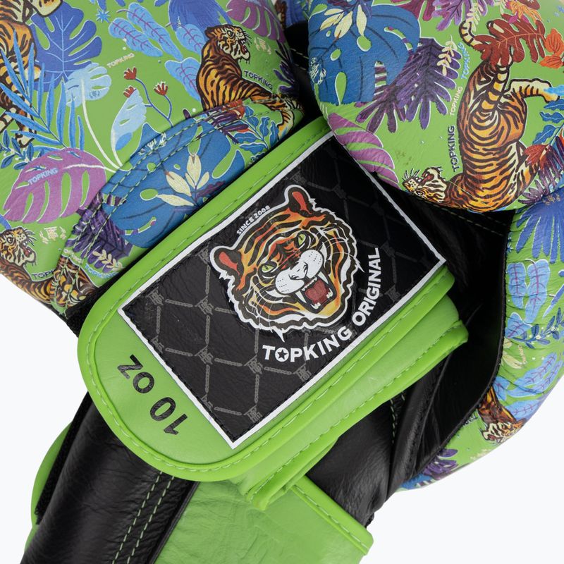 Top King Boxing Wild Tiger schwarz/grün Boxhandschuhe 4
