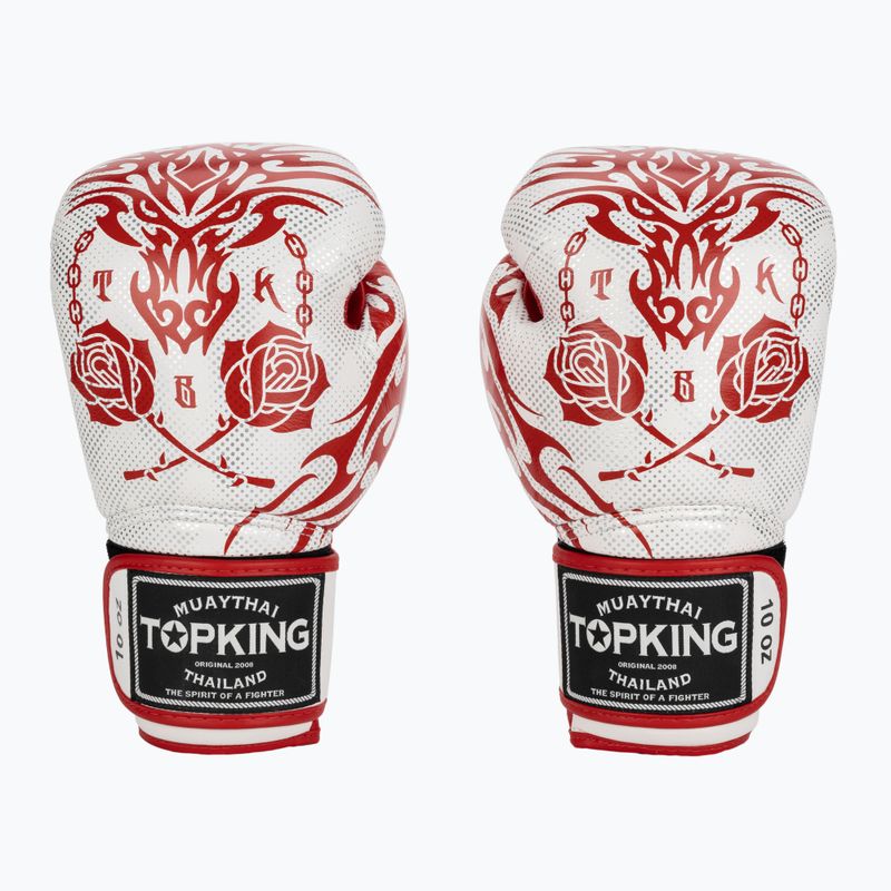 Top King Boxing Dragon rot/weiße Boxhandschuhe