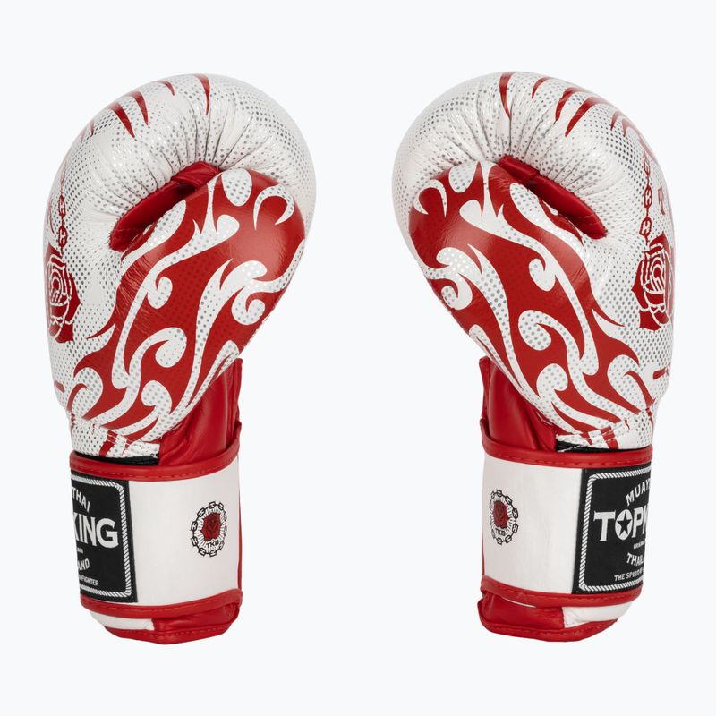 Top King Boxing Dragon rot/weiße Boxhandschuhe 3