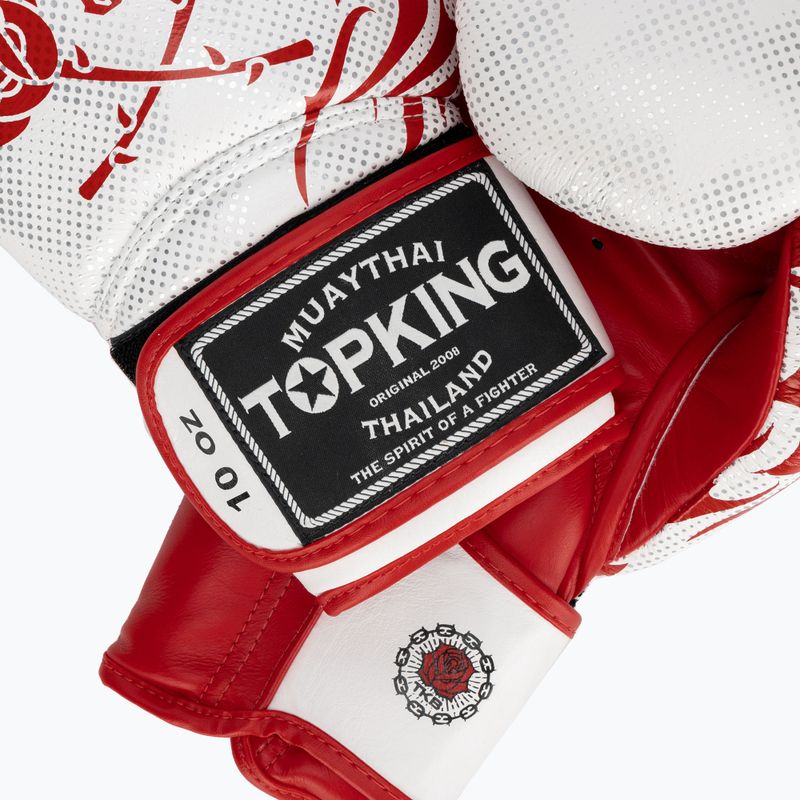 Top King Boxing Dragon rot/weiße Boxhandschuhe 4