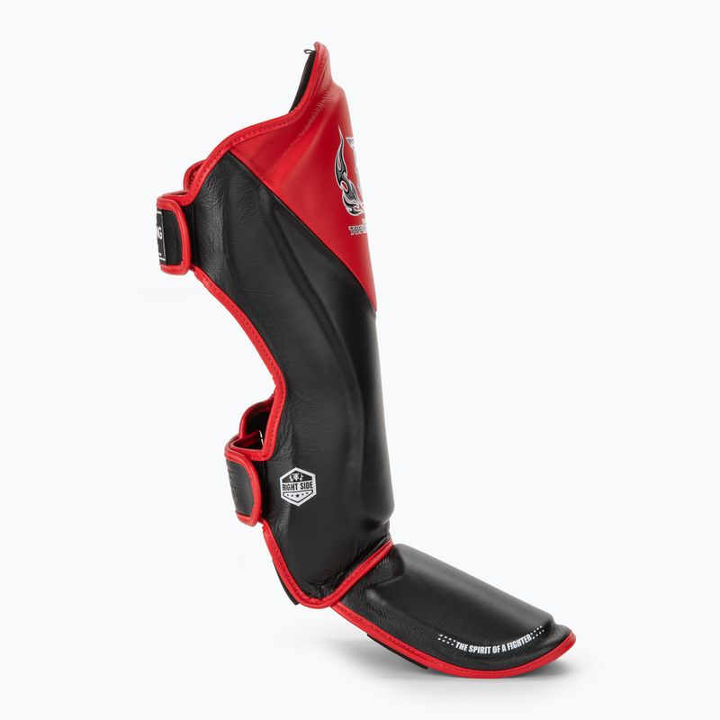 Schienbein- und Fußschützer Top King Schienbeinschoner Blend schwarz/rot 2