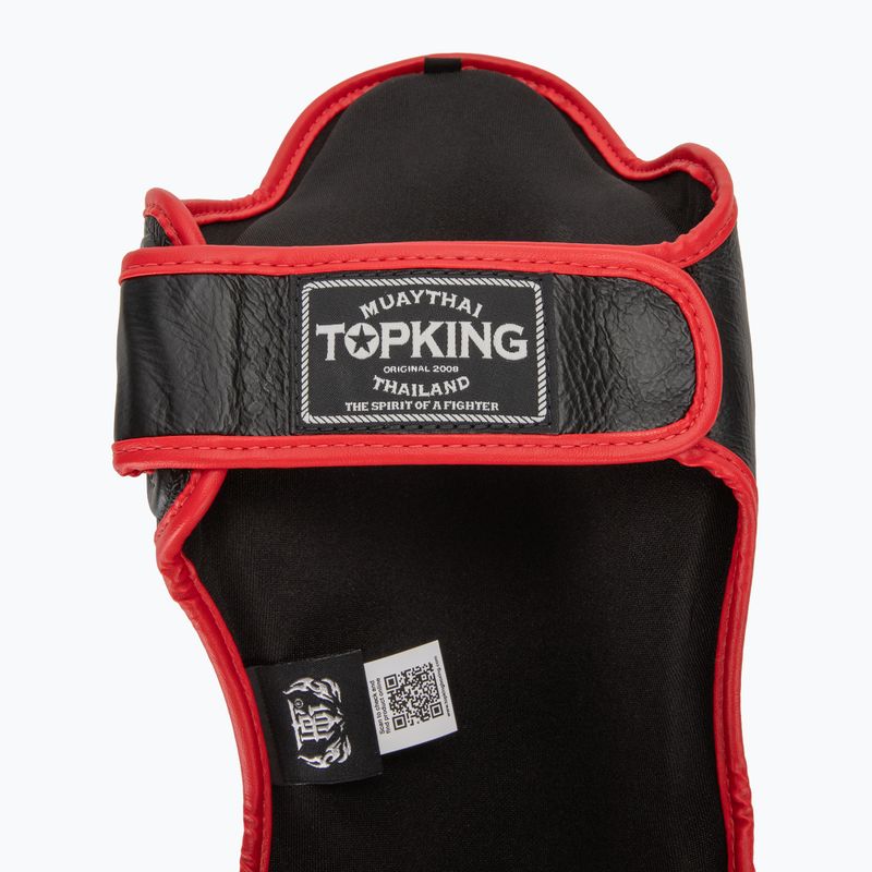 Schienbein- und Fußschützer Top King Schienbeinschoner Blend schwarz/rot 6