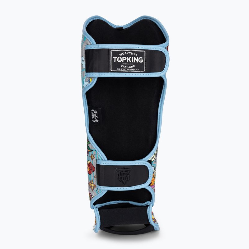 Top King Culture Semi Leder Schienbein und Fußschützer schwarz TKSGCT-TH 5