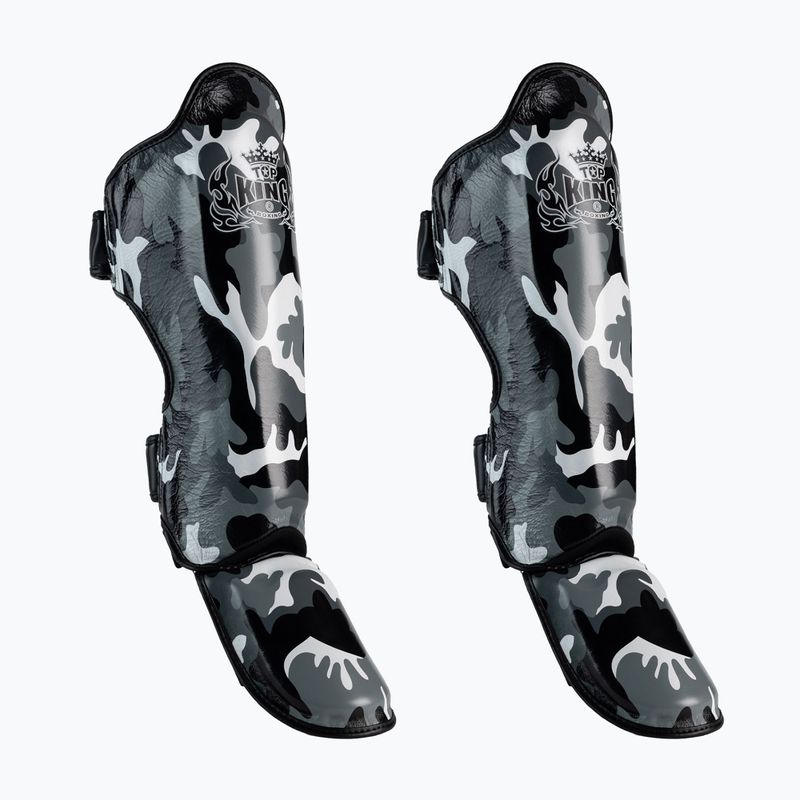 Top King Empower Camouflage grau Schienbein- und Fußprotektoren TKSGEM-03-GY-L