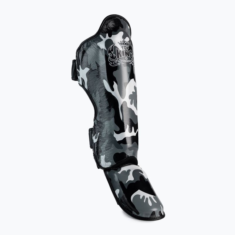 Top King Empower Camouflage grau Schienbein- und Fußprotektoren TKSGEM-03-GY-L