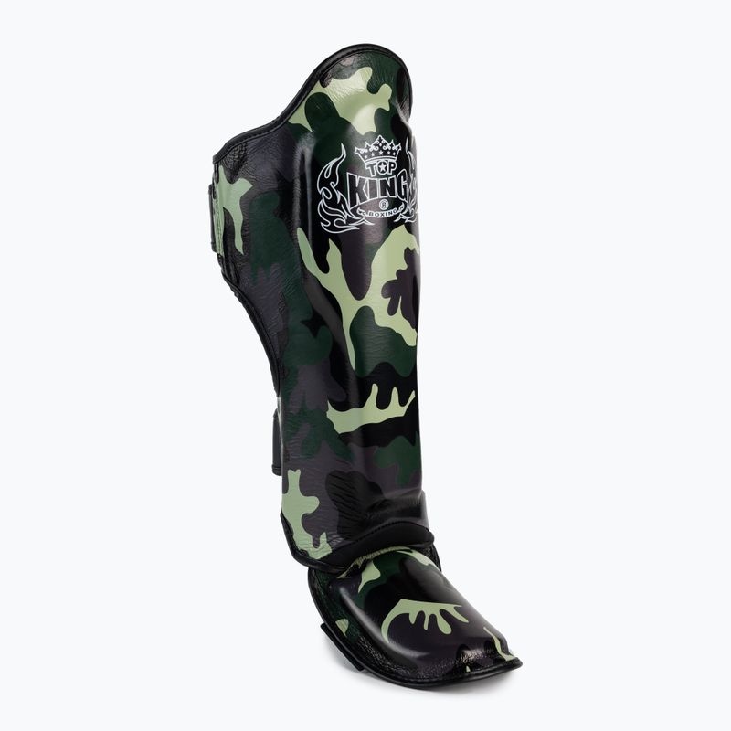 Top King Empower Camouflage grün Schienbein- und Fußprotektoren TKSGEM-03-GN-L