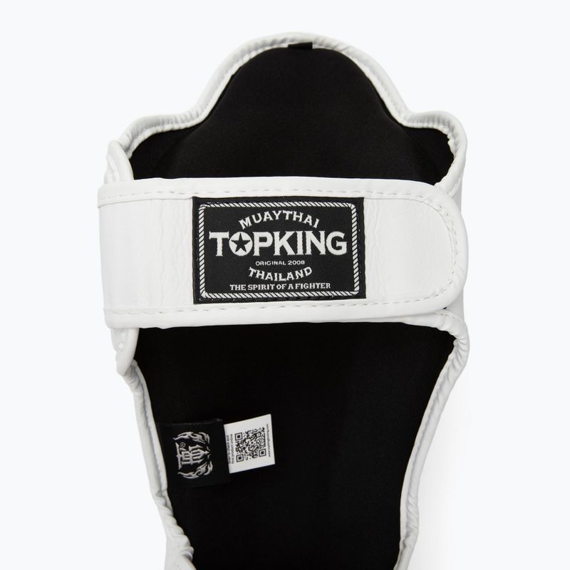 Top King Pro Semi Leder weiß Schienbein- und Fußprotektoren 4
