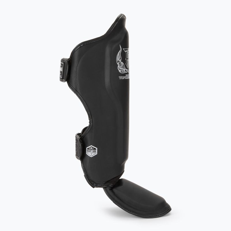 Top King Pro Semi Leder schwarz Schienbein- und Fußschützer 2
