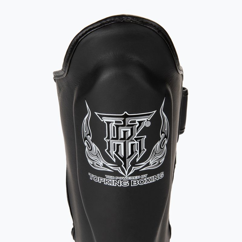 Top King Pro Semi Leder schwarz Schienbein- und Fußschützer 5