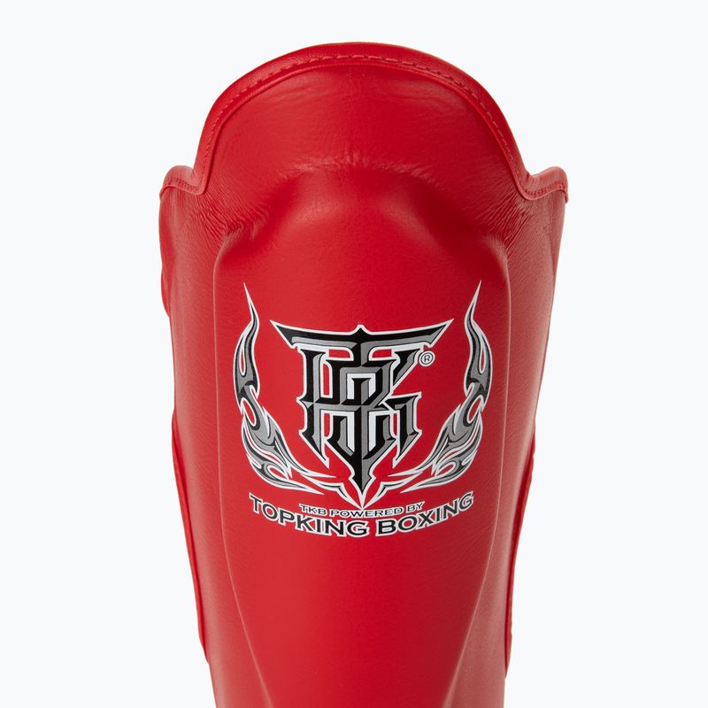 Top King Pro Semi Leder rot Schienbein- und Fußschützer 5