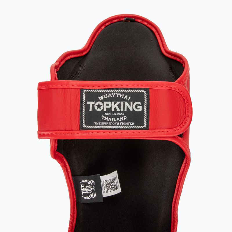 Top King Pro Semi Leder rot Schienbein- und Fußschützer 6