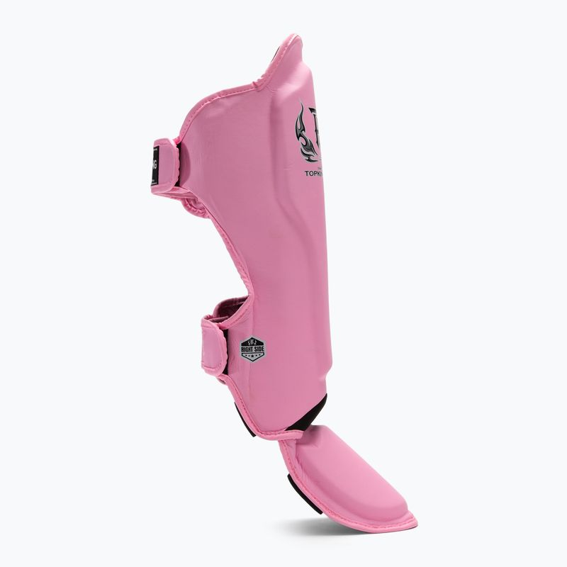 Top King Pro Semi Leder rosa Schienbein- und Fußschützer 2