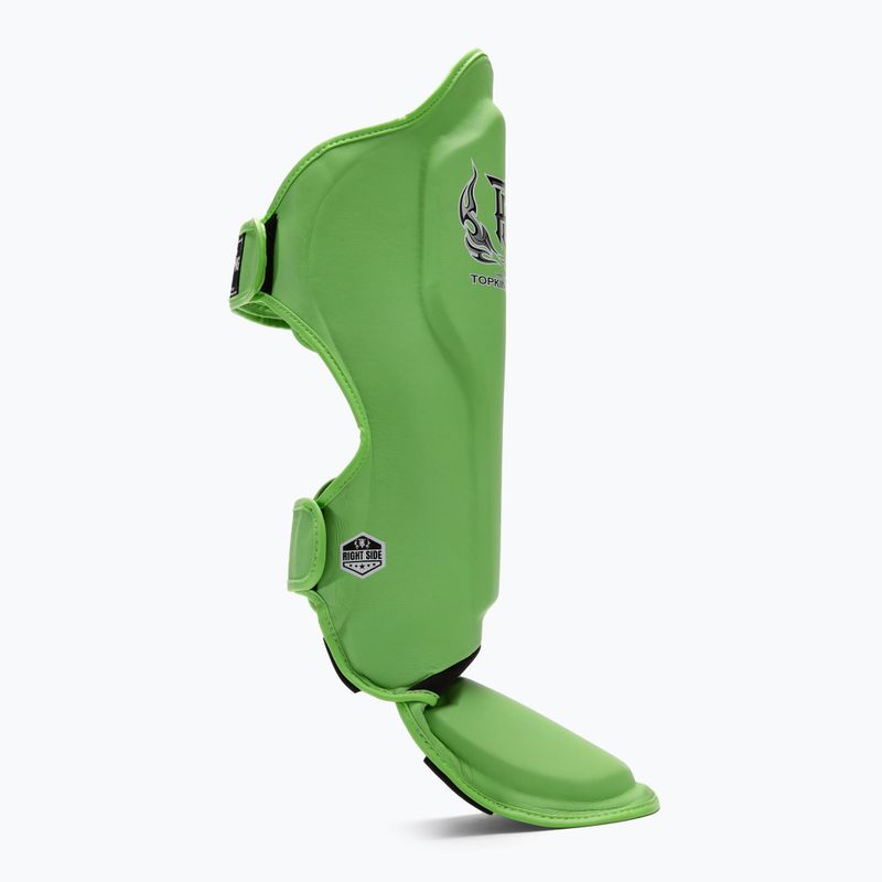 Top King Pro Semi Leather grün Schienbein- und Fußprotektoren 2