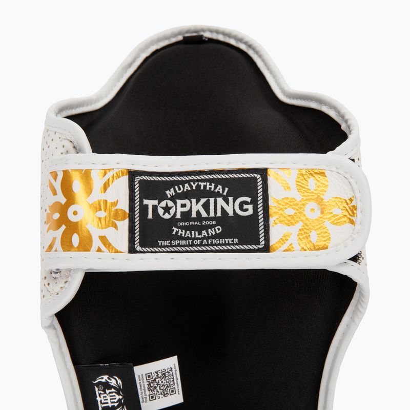 Top King Kanok weiße Schienbein- und Fußschützer 6