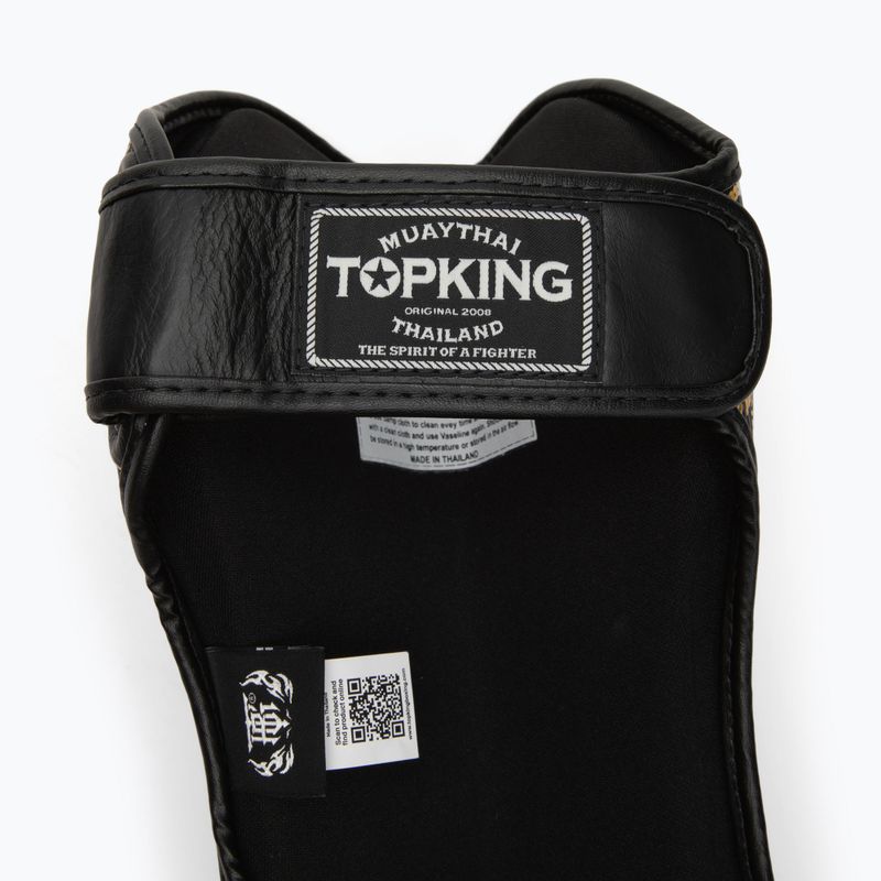 Top King Chain Schienbein- und Fußprotektoren schwarz/gold 4