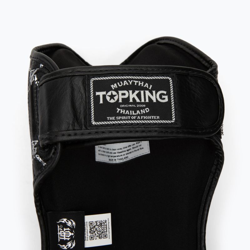 Top King Chain schwarz/silberne Schienbein- und Fußschützer 4