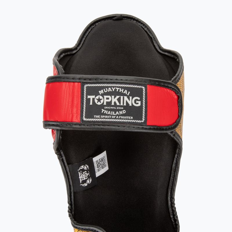 Top King Happiness Chinesische rote Schienbein- und Fußschützer 6