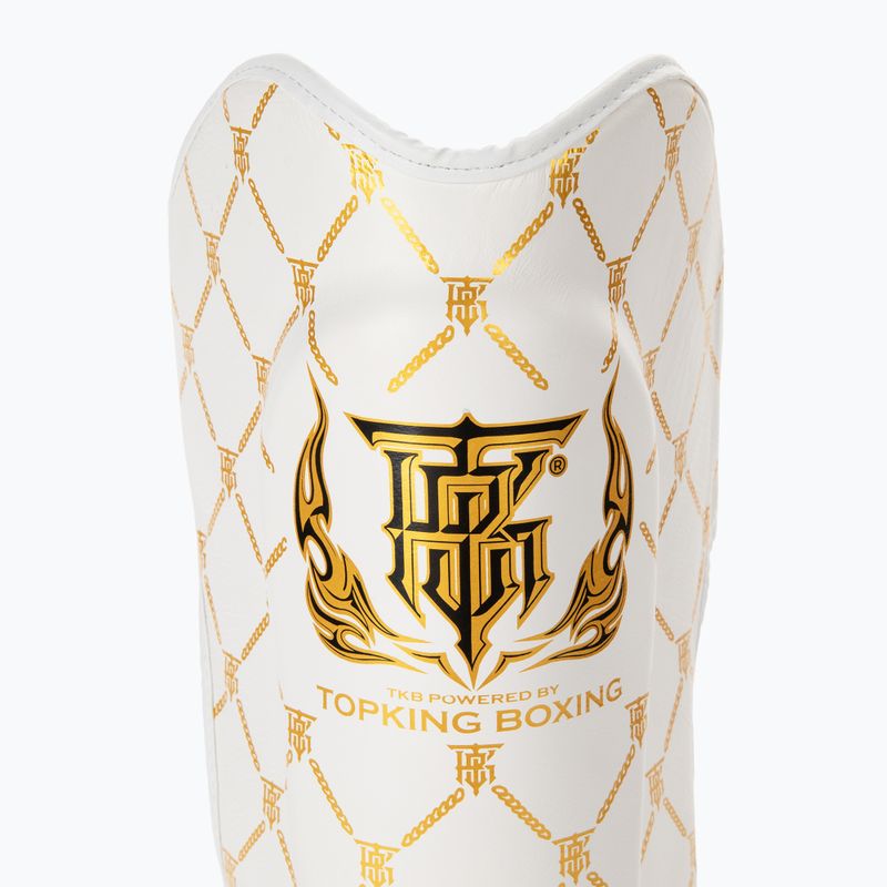 Top King Chain weiß/goldene Schienbein- und Fußschützer 5
