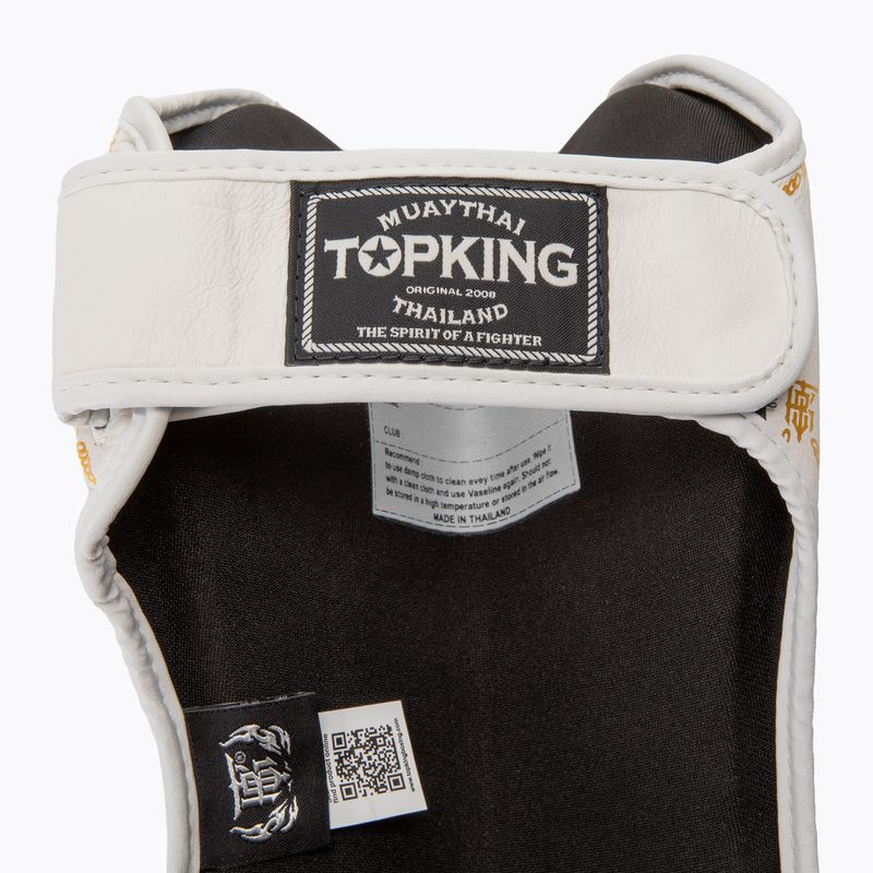 Top King Chain weiß/goldene Schienbein- und Fußschützer 6
