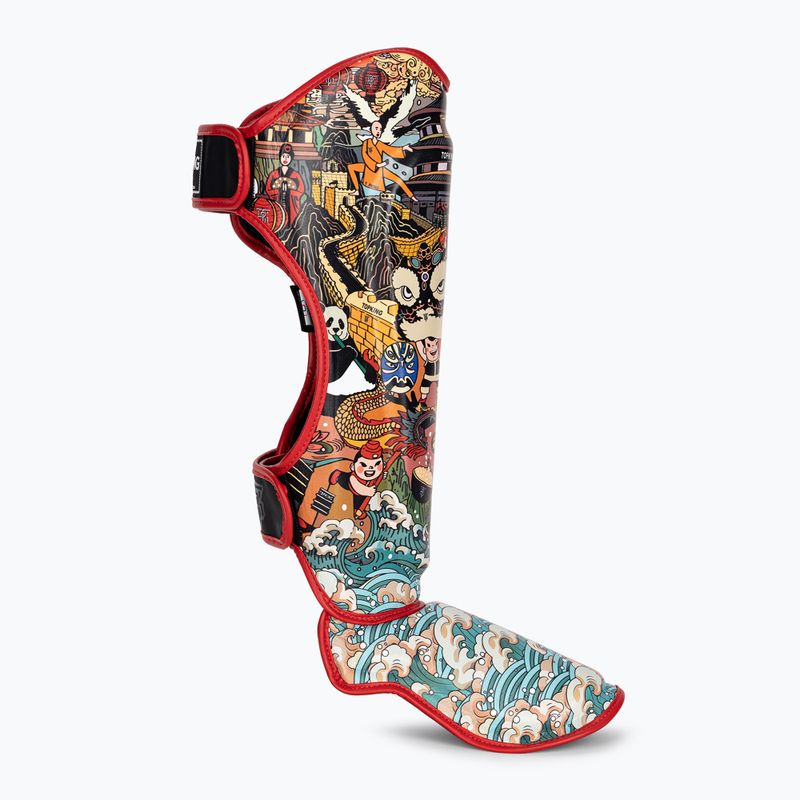 Top King Culture Semi Leder Schienbein und Fußschützer schwarz TKSGCT-CN 2