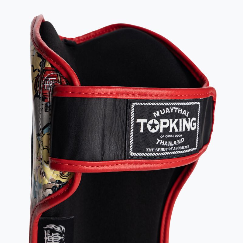 Top King Culture Semi Leder Schienbein und Fußschützer schwarz TKSGCT-CN 7