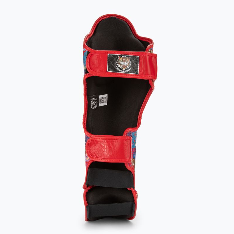 Top King Wild Tiger Schienbein- und Fußschützer rot 4