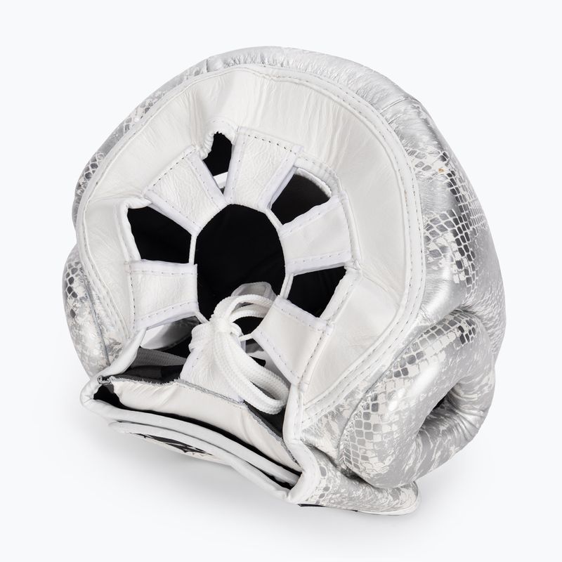 Top King Super Star weiß/silberner Boxhelm 6