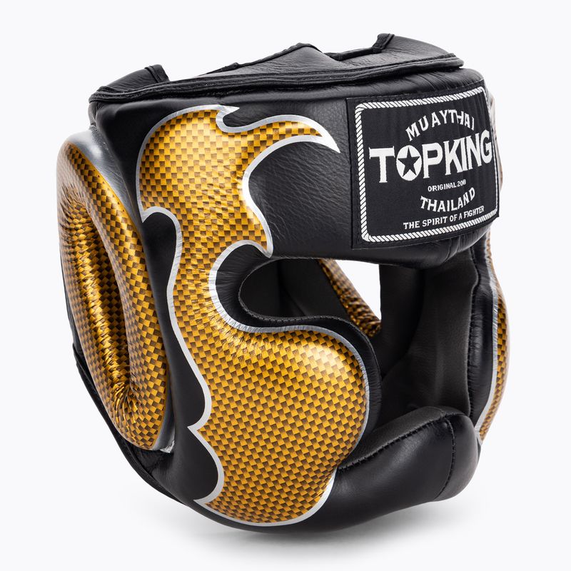 Top King Empower schwarz/goldener Boxhelm