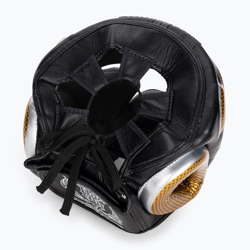 Top King Empower schwarz/goldener Boxhelm 6