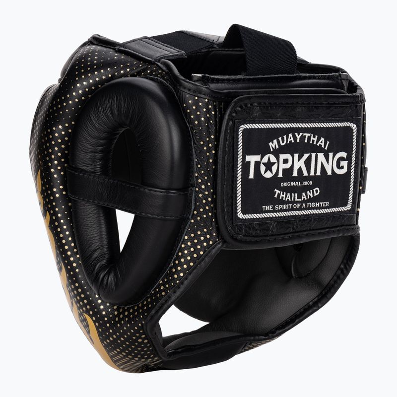 Top King Kanok schwarzer Boxerhelm 3