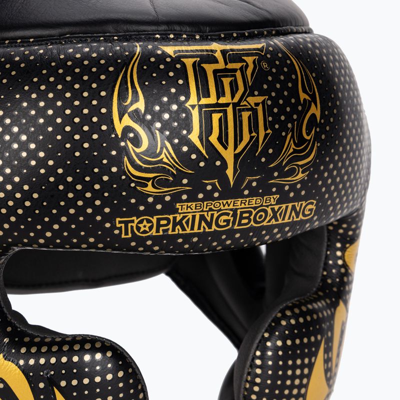 Top King Kanok schwarzer Boxerhelm 4