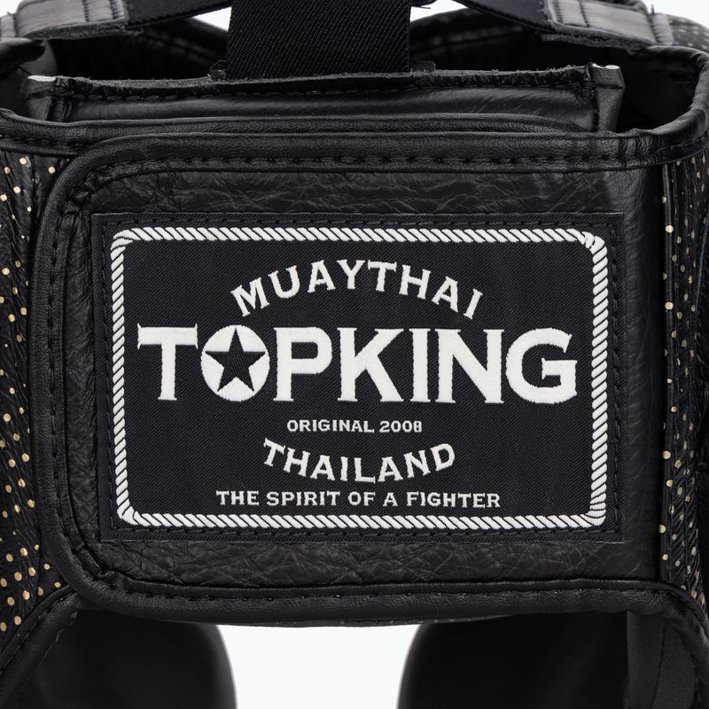 Top King Kanok schwarzer Boxerhelm 5