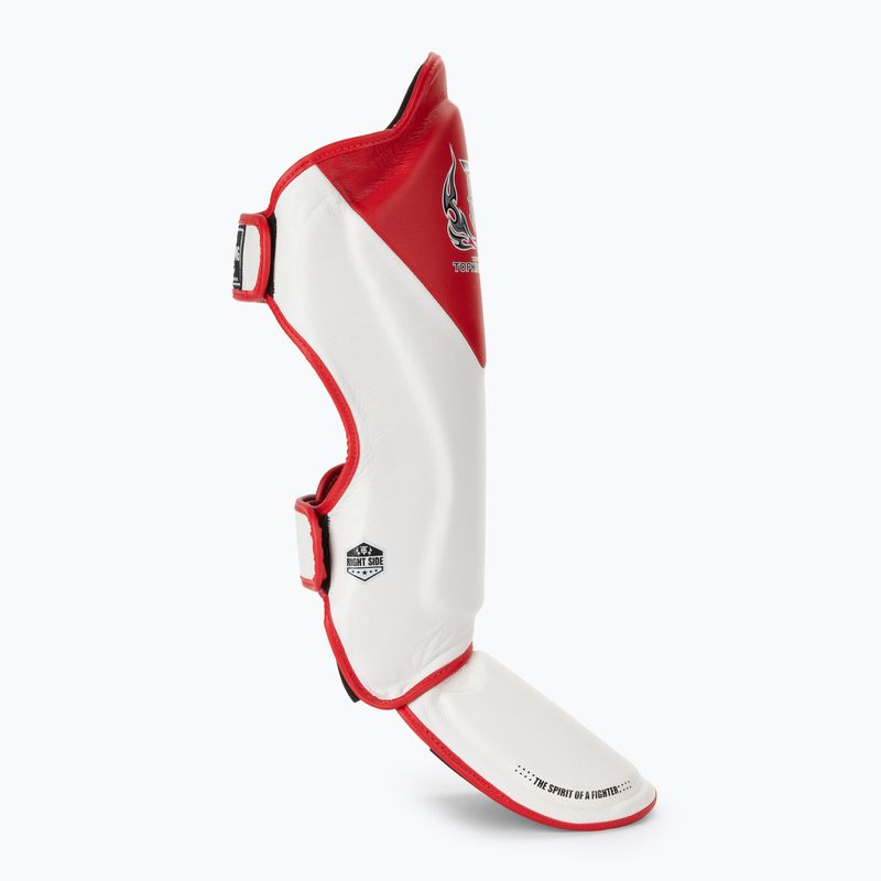 Top King Schienbeinschoner Schienbein- und Fußprotektoren Blend weiß/rot 2