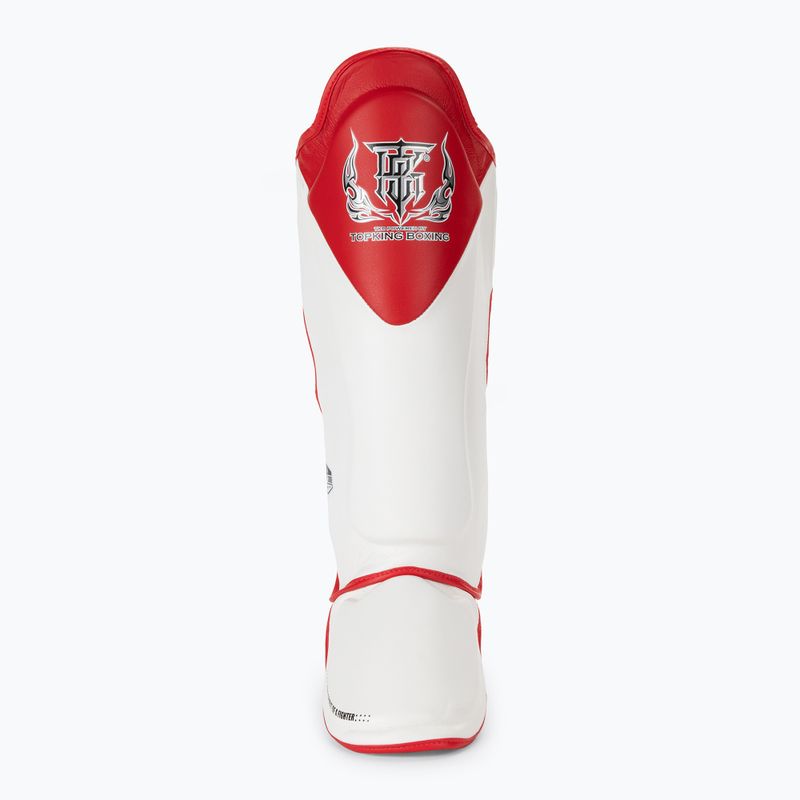 Top King Schienbeinschoner Schienbein- und Fußprotektoren Blend weiß/rot 3