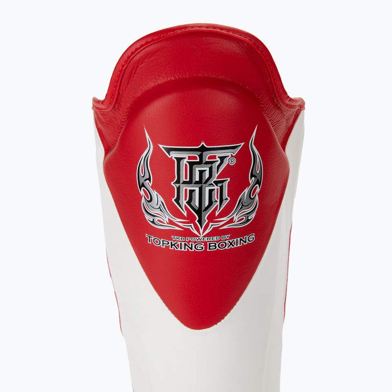 Top King Schienbeinschoner Schienbein- und Fußprotektoren Blend weiß/rot 5