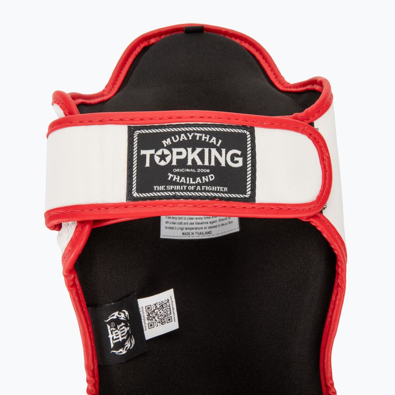 Top King Schienbeinschoner Schienbein- und Fußprotektoren Blend weiß/rot 6