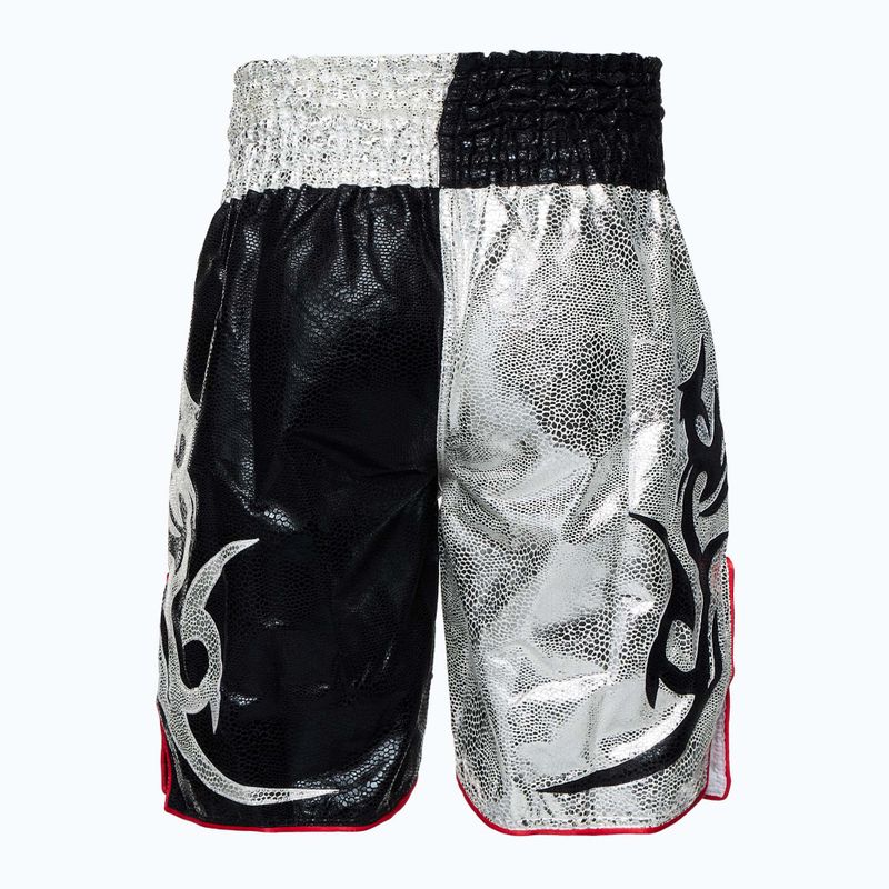 Top King Kickboxing Trainingsshorts schwarz/weiss 2