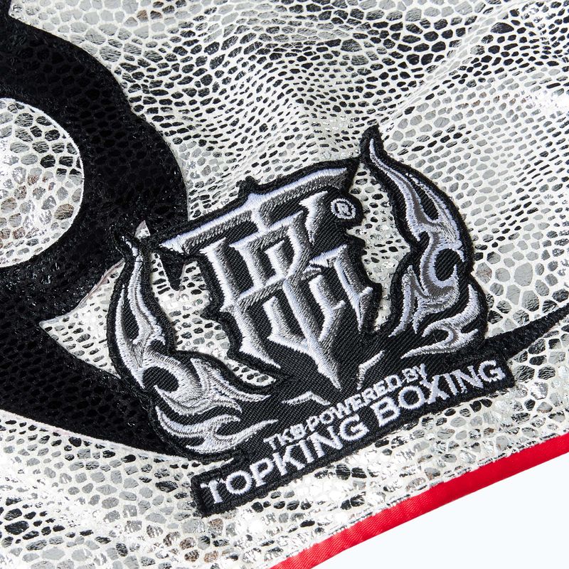 Top King Kickboxing Trainingsshorts schwarz/weiss 3