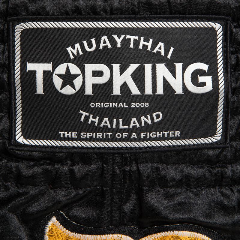 Top King Thai Boxing Trainingsshorts schwarz/gold 3