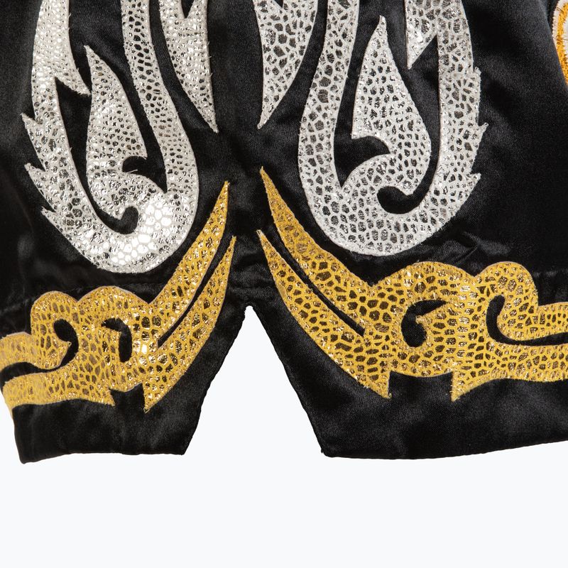 Top King Thai Boxing Trainingsshorts schwarz/gold 4