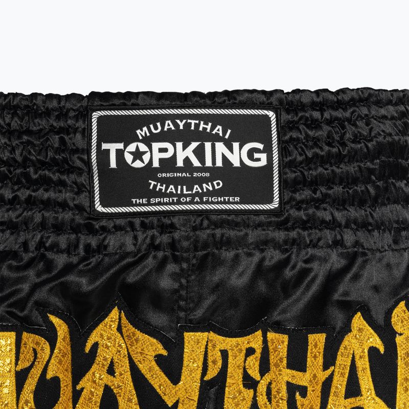 Top King Kickboxing Trainingsshorts schwarz/gold 3