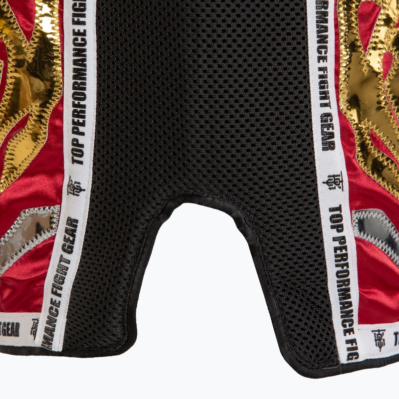 Top King Retro Muaythai Trainingsshorts kastanienbraun/gold 4