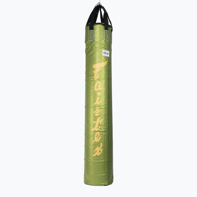 Fairtex 6FT Muaythai Banana Bag "Python Print" Kollektion Boxsack - ungefüllt grün