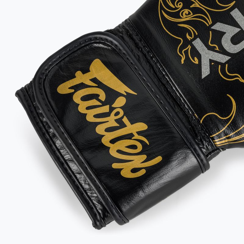 Boxhandschuhe Fairtex Glory Kickboxing Competition Training Boxing black/gold 6