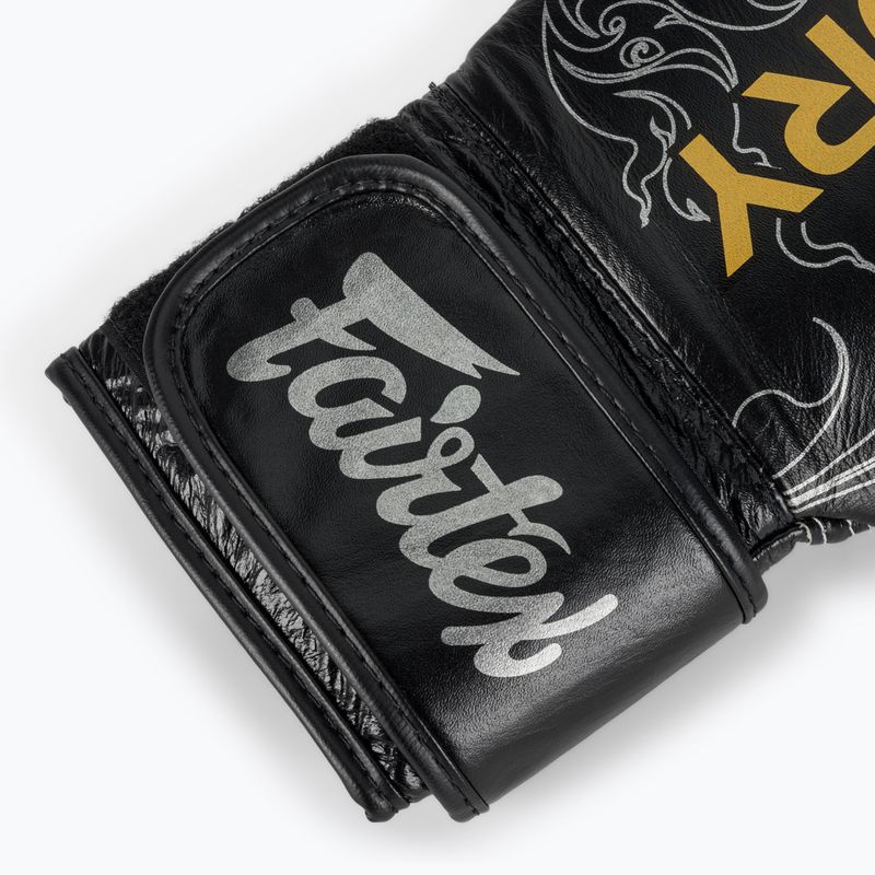 Boxhandschuhe Fairtex Glory Kickboxing Competition Training Boxing black/silver 6